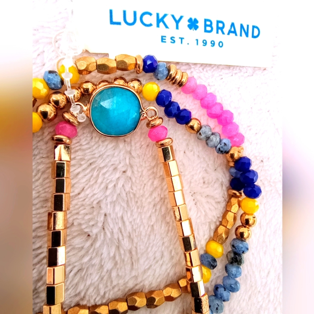 NWT Lucky Brand 3 bracelets set